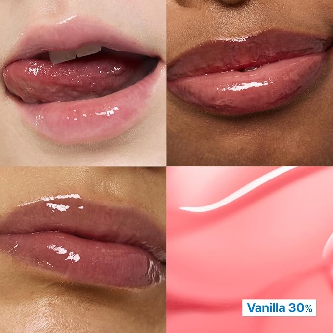 3D Voluming Gloss 30% (Sheer) | Vanilla 30% l High Shine, Non-Sticky Lip Gloss for Makeup | Long-Lasting, Moisturizing Gel Formula | 30%, 70% Pigment Options | 5.3g