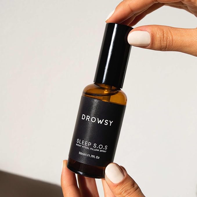DROWSY Sleep SOS Pillow Spray. Instantly Elevate Your Sleep Experience. Long-Lasting & Effective Formula. 6 Months Worth in one Tiny Bottle.