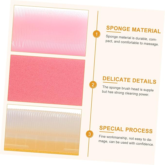 Didiseaon 2pcs Children's Tactile Brush Cradle Cap Nail Scrubber Baby Brush Scrub Brush Kids Hair Brush Silicone