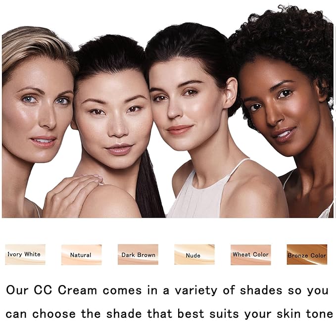 Mushroom Head Air Cushion CC Cream Foundation, BB Cream Concealer Lasting Makeup Foundation, Waterproof Oil Control Long-Lasting Nude Makeup, Even Skin Tone Primer