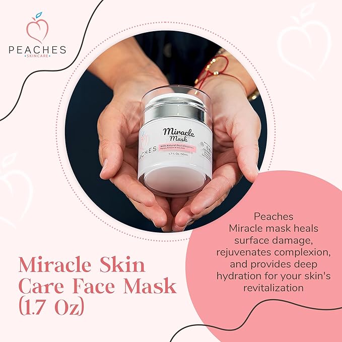 Hydrating Face Mask with Beeswax, Avocado Oil, Pumpkin, and More β Gently Removes Dead Skin Cells β Miracle Mask (1.7 oz)