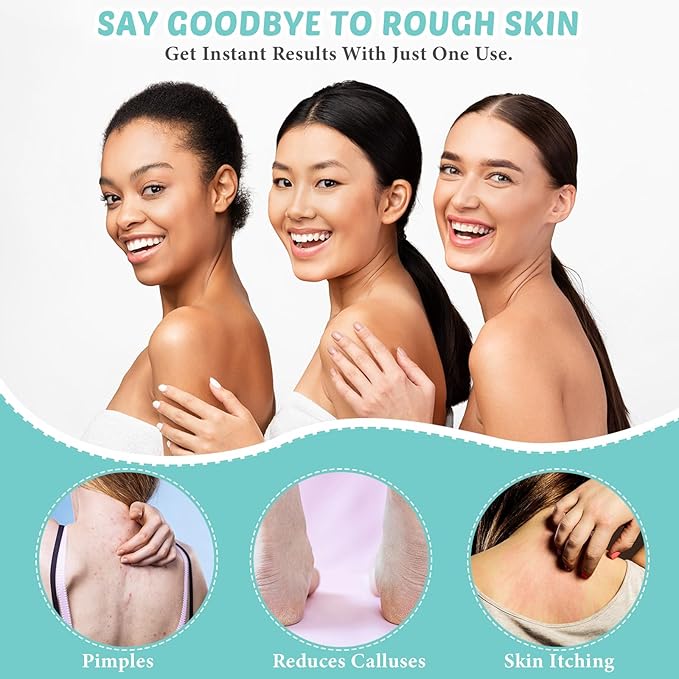 4 Pack Exfoliating Back Scrubber for Shower Back Washer with Handles Double Sided Exfoliator Back Scrubber Washcloth Bath Body Scrub Towel Deep Clean for Men Women