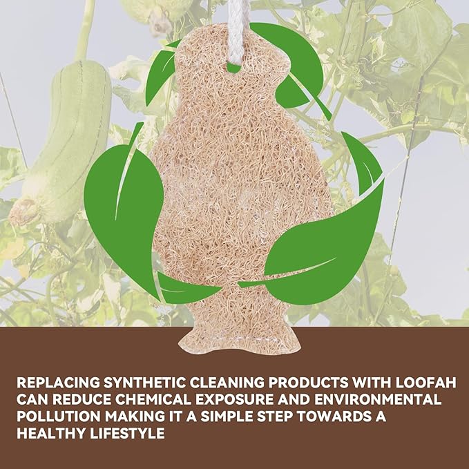 Natural Loofah Sponge Penguin Shaped, Loofah Exfoliating Body Scrubber, Exfoliator for Women and Men Refreshing Shower Experience, Pack for Holiday(Pack of 2)