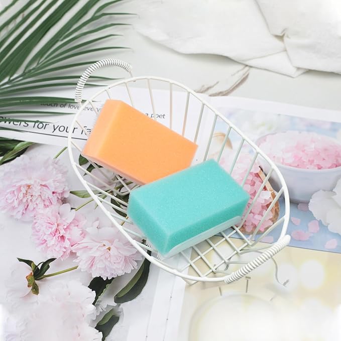 2PCS Cradle Cap Brush, Baby Bath Sponge - 2-in-1 Brush & Sponge for Scalp Treatment, Sensory Therapy, and Bath Time Care