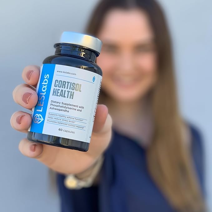 LES Labs Cortisol Health β Stress Relief, Balanced Cortisol Response, Relaxation & Deep Sleep β Phosphatidylserine, Magnesium, Magnolia Bark, Rhodiola Rosea & Ashwagandha β Non-GMO β 60 Capsules