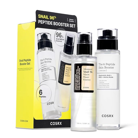 COSRX Snail Mucin 96% Peptide Booster Set - Amazon Exclusive - Korean Skin Care, Gift Sets, Skin Care Sets for Women, Advanced Snail Mucin Serum, Face Serum, Stocking Stuffers for Women