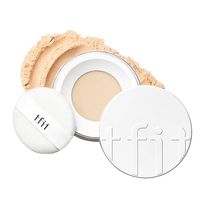 Translucent Set Finishing Powder - Sebum Control Face Loose Powder, Matte & Silky Finish, Lightweight, Long-lasting, Korean Makeup, 0.24 Oz. (2.1 Medium Beige, 0.24 Oz.)