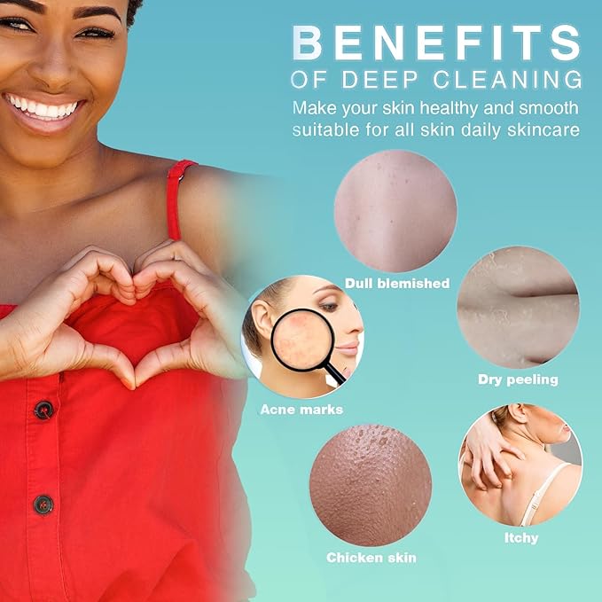 6 Pieces African Bath Sponge African Net Long Net Bath Sponge Exfoliating Shower Body Scrubber Back Scrubber Skin Smoother,Great for Daily Use (Purple, Gray, Blue, Black, Brown, Green)