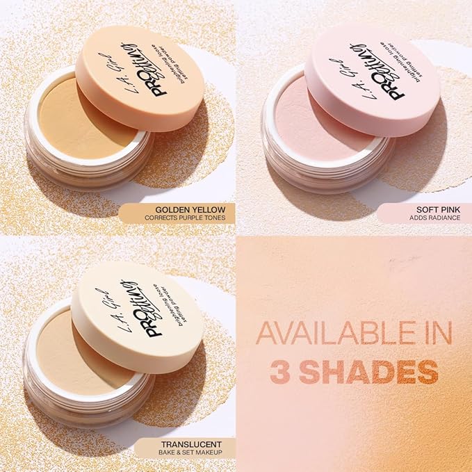 L.A. Girl Pro Setting Brightening Loose Setting Powder, Yellow GLP738