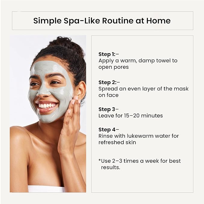 WildOak Dead Sea Healing Mud Clay Mask for Face & Body | 2% Niacinamide, Calendula & Zinc Oxide | Paraben & Sulphate Free | Blemishes, Evens Skin Tone, Enhances Radiance | For All Skin Types | 3.52 oz
