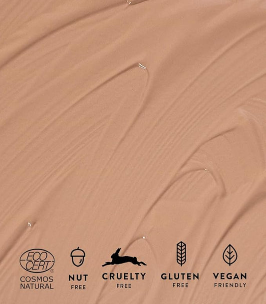 MΓDARA Organic Skincare | Luminous Perfecting Concealer 45 ALMOND β 4ml, Dewy finish, With hyaluronic acid, Natural concealer for dark circles and blemishes, Vegan, COSMOS natural certified.
