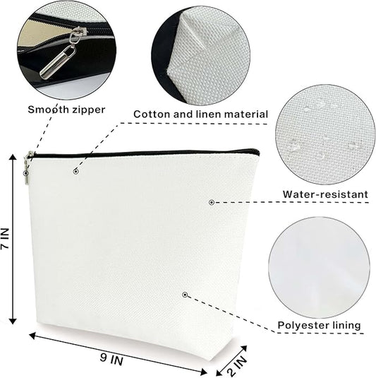 Boho Sunshine Inspirational Makeup Bag - Cosmetic Bag with Cute Yellow Accessories, Ideal Return Gift for Women