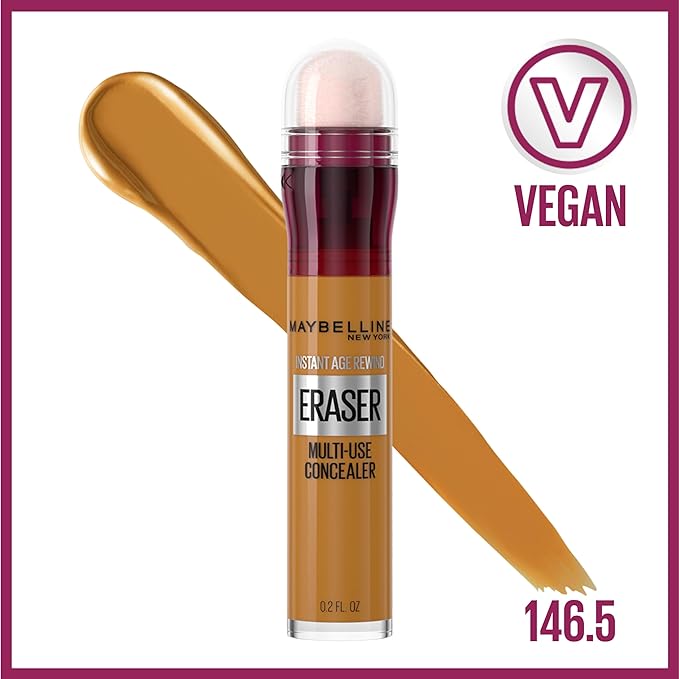 Maybelline Instant Age Rewind Eraser Dark Circles Treatment Multi-Use Concealer, 146.5, 1 Count (Packaging May Vary)