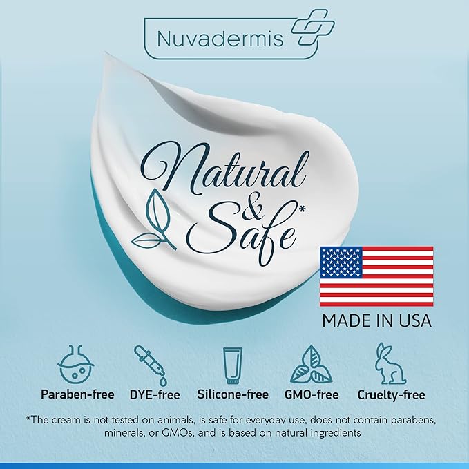 NUVADERMIS Caffeine Eye Cream with Retinol & Hyaluronic Complex β Anti-Aging Treatment β 1.7 oz β Made in the USA