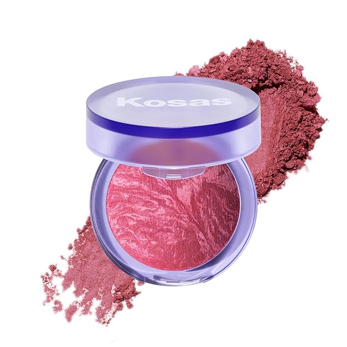 Kosas Blush is Life β Talc-Free Dimensional Blush Baked with Squalane & Hyaluronic Acid β Long Wear, Safe for Sensitive Skin - Adrenaline