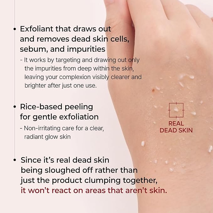 Peel Shot Glow Black Rice Peeling Ampoule, Soft Exfoliating Face and Body Scrub Dead Skin Cells, Blackheads Remover for All Skin Types korean skin care 80ml