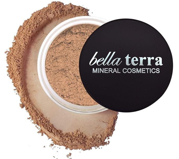 Bellaterra Cosmetics Mineral Powder Foundation | Long-Lasting All-Day Wear | Buildable Sheer to Full Coverage β Matte | Sensitive Skin Approved | Natural SPF 15 (Honey) 9 grams