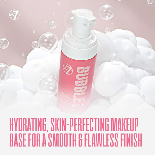 W7 Bubble Base Foaming Primer β Hydrating, Skin-Perfecting Makeup Base for a Smooth & Flawless Finish β Infused with Hyaluronic Acid & Aloe Vera to Nourish and Prime the Skin