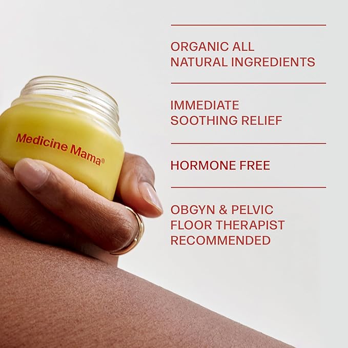 VMAGIC by Medicine Mama Organic Vulva Balm β Intimate Skin Care, Menopause Support β Relieves Feminine Dryness, Itching & Irritation β Hormone Free, Vaginal Moisturizer for Women β 3-pack (2 oz ea)