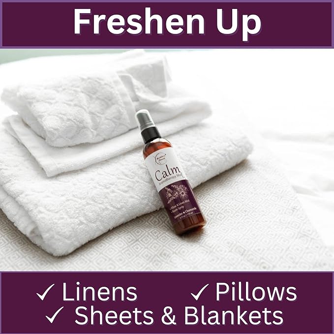 Lavender Spray Aromatherapy Mist Set of 2 β Natural Linen & Pillow Spray for Bedding, Essential Oil Room Mist with Lavender & Chamomile for relaxation & sleep by Brookethorne Naturals