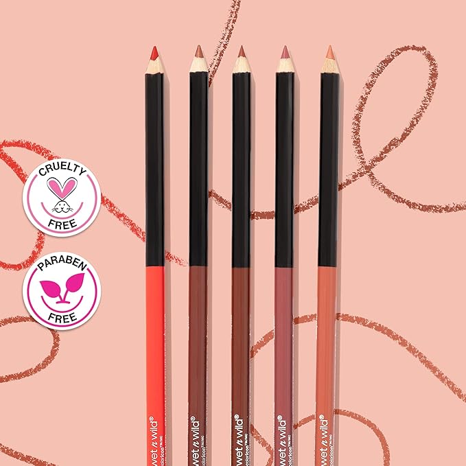 wet n wild Color Icon Lip Liner Plumberry 0.04 Ounce 715 & Eyeliner Pencil Simma Brown Now! (Packaged)