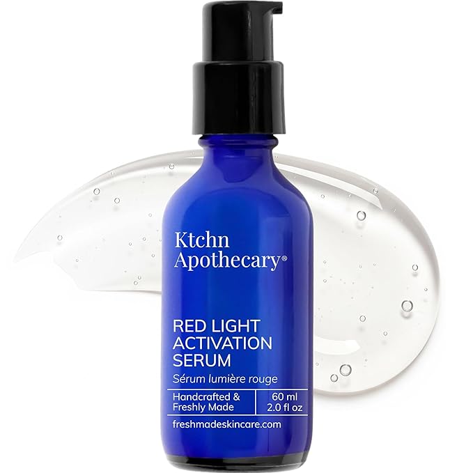 NEW Red Light Therapy Activation Serum | Gently & Effectively Enhance Benefits | 100% Clean Formula Organic Matcha, Hyaluronic Acid, Orchid Stem Cells | Hydrate, Smooth Wrinkles, Brighten Skin | 2 oz