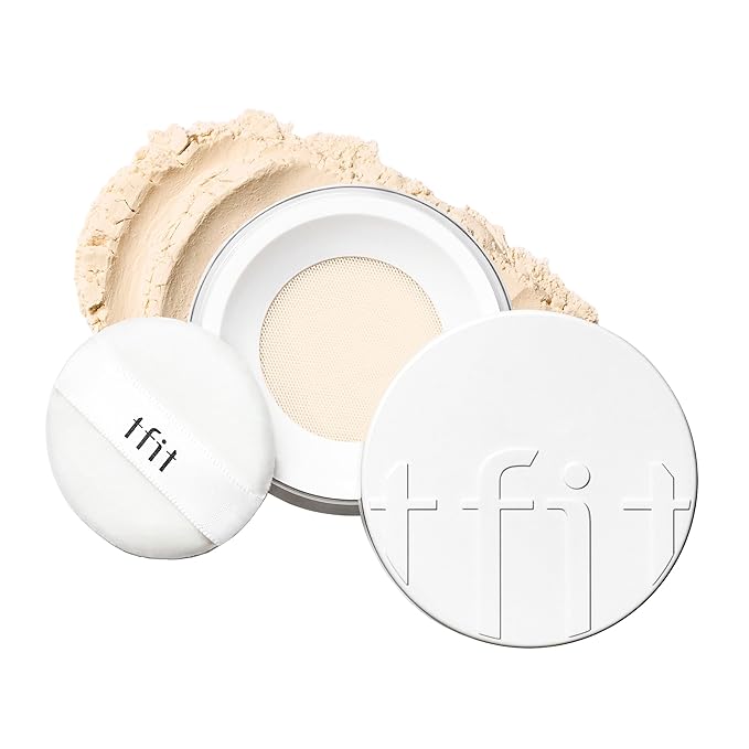 Translucent Set Finishing Powder - Sebum Control Face Loose Powder, Matte & Silky Finish, Lightweight, Long-lasting, Korean Makeup, 0.24 Oz. (02 Skin Beige, 0.24 Oz.)