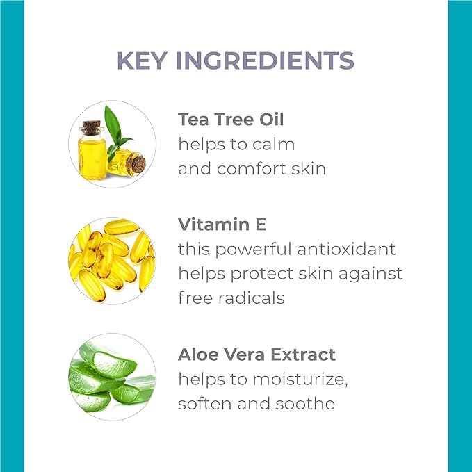 Derma E Tea Tree and Vitamin E Relief Cream β Deeply Moisturizing Tea Tree Lotion β Vitamin E Cream Soothes, Calms and Nourishes Dry, Irritated Skin, 4 oz
