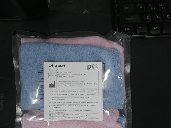 6pcs Exfoliating Shower Bath Gloves Back Scrubber Set Body Scrubber Nylon Back Body Scrub Towel Shower Gloves Double Sided Bath Mitts for Exfoliator Women Men