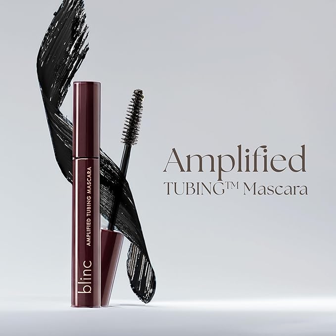 Blinc Amplified Tubing Mascara, Ultra-Longwearing Washable Mascara, Soft-Glam Volumizing, Lengthening and Defining Mascara, Gluten-Free and Cruelty-Free, Dark Brown, 9mL / 0.30 Fl. OZ