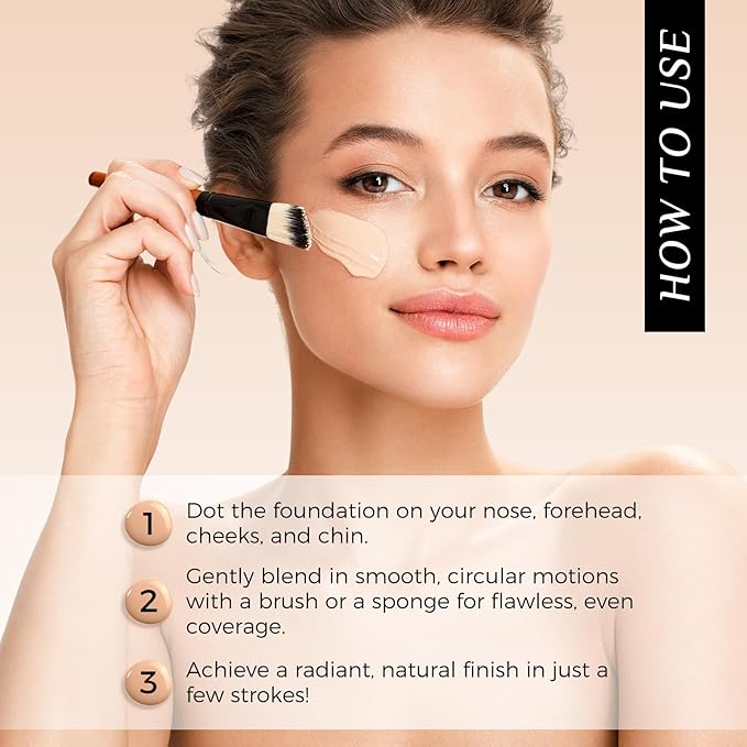 Foundation Color Changing - Foundation 4 in 1 Medium/Light Spectrum With SPF 50 | All-Day Makeup Hold & Makeup Nude & Sweatproof | Hydrating Foundations Full Coverage Suitable For Dry&Oily Skin Types