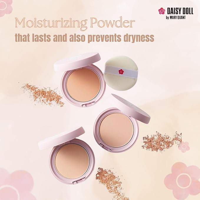 Face Powder, Pressed Setting Powder w/SPF 25 PA+++, Japanese Makeup for Matte & Smooth Finish, 0.3 oz (10 g), 02 Pink Ocher