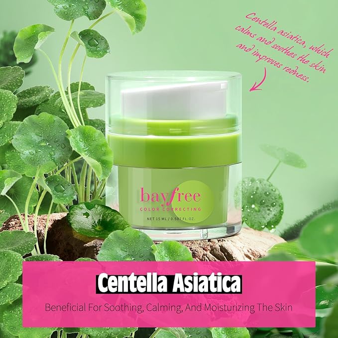 Cica Tiger Grass Color Correcting Treatment, Tinted Moisturizer for Face, Reduces Redness, Long-Wearing Coverage, With Centella Asiatica, SPF 22, 0.5oz/15ml
