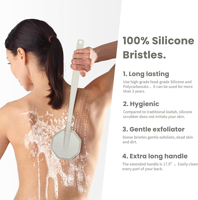 Back Scrubber & Body Scrubber - Stone