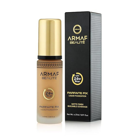 Armaf BeautΓ© Parfaite Fix Liquid Foundation Makeup - Water Resistant, Lasts Up To 24 Hours | Sand, 27 ml/0.91 fl.oz