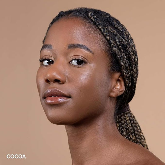 OFIR Skin Satin Medium Coverage Foundation | Lightweight Foundation Makeup with Vegan Formula | Blue Light Protection & Non-Creasing for Long-Lasting Wear | 1 FL OZ (Cocoa - Deep Neutral)