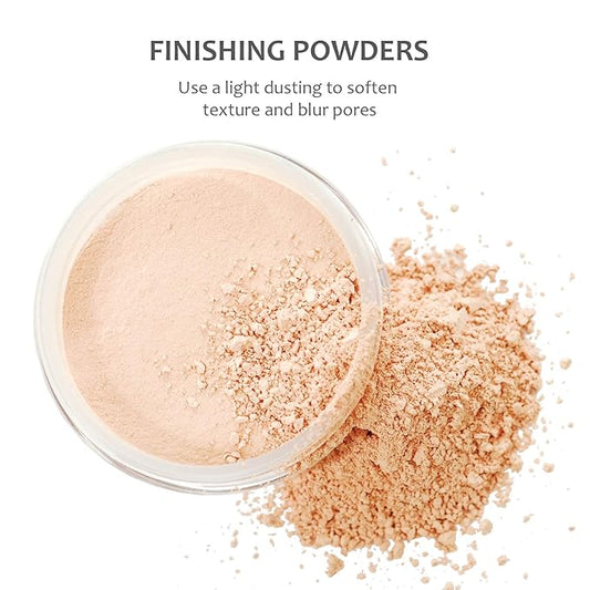 Demure Mineral Makeup, Finishing Powder (Dark), Loose Powder Make Up, Face Powder, Setting Powder Makeup, Professional Makeup.