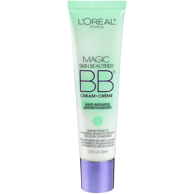 L'OrΓ©al Paris Makeup Magic Skin Beautifier BB Cream Tinted Moisturizer, Anti-Redness, 1 fl oz, 1 Count