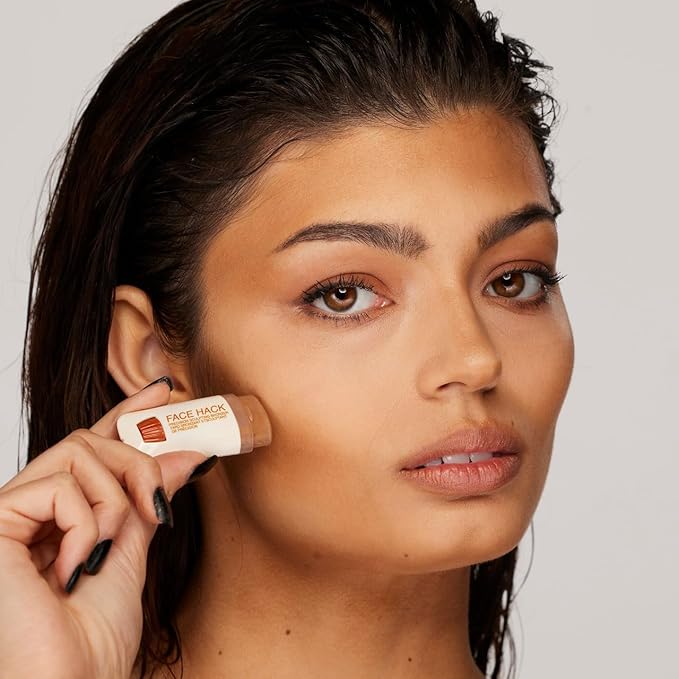 Freck Beauty FACE HACK Precision Sculpting Bronzer Stick β Creamy Buildable Formula, Natural Skin-Like Finish, Almond Tip Applicator, Vegan & Cruelty-Free | MEDIUM TAN (Golden Warm Undertone)
