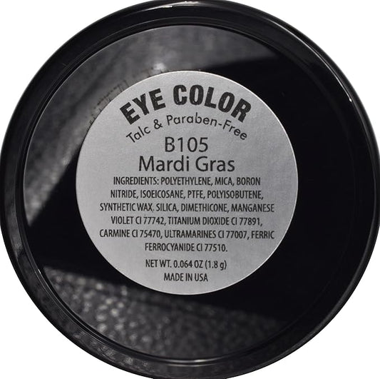 Mardi Gras Shimmering Purple Pink Violet Pressed Powder Single Vegan Eyeshadow; Talc, Paraben & Cruelty Free