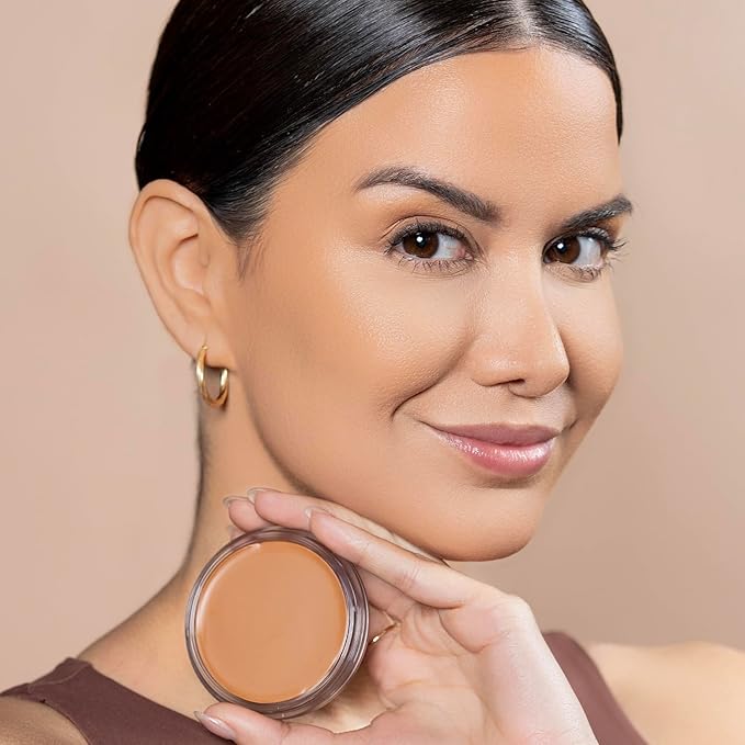 Palladio Cream Bronzer for Face & Skin, Creates a Sun Kissed Glow, Infused with Aloe & Cocoa Butter, Buildable Coverage, Vegan Formula, Cruelty Free, Suitable for All Skin Types, (Cinnamon Spice)