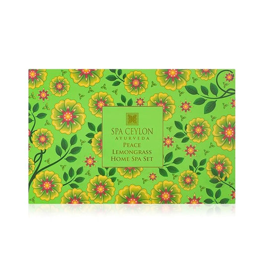 SPA CEYLON PEACE Home Spa Set Ayurvedic Pampering Kit | Calming and Relaxing the Senses | Ayurveda | Spa Gifts | Body Gifts Set