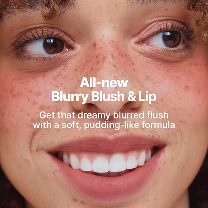 Blurry Pudding Pot | Airbrushed Blush & Lip, Buildable Pigment, Long-lasting, Lightweight, Easy to Blend, Natural Soft Matte Finish - Dear (Coral Brown) | 0.17 oz