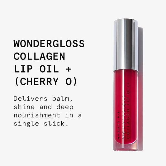 Beauty Pie Wondergloss Collagen Lip Oil + (Cherryo) β Hydrating, Plumping, Non-Sticky Gloss with Collagen AC Micro-Vectors & Cherry Oils