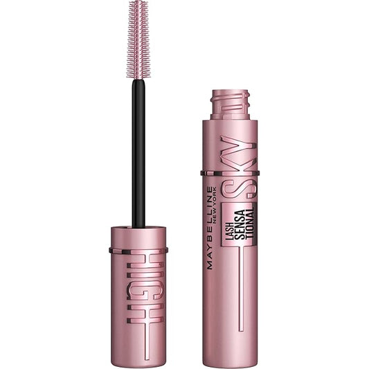 Maybelline Lash Sensational Sky High Washable Mascara Makeup, Volumizing, Lengthening, Defining, Curling, Multiplying, Buildable Formula, True Brown, 1 Count