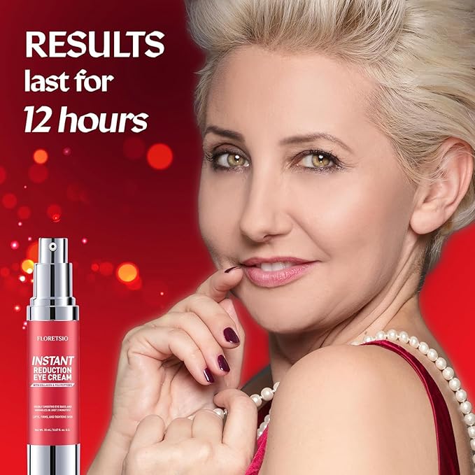 Instant Eye & Face Lift Cream: Rapid Under Eye Bags,Wrinkles, Dark Circles, Puffiness Remover for Women and Men in 60 Seconds - Temporary Firming & Tightening Treatment - Wrinkle Filler 0.67oz