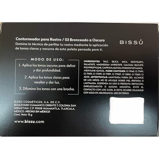 Bissรบ Contouring Powder Palette (6 colors) (03 Bronzed to Dark)
