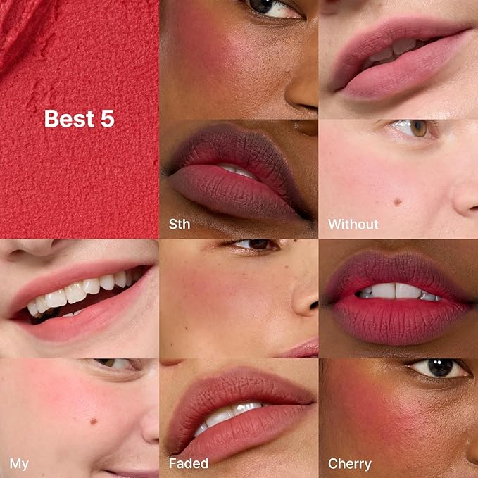 Blurry Pudding Pot + Keychain SET | Airbrushed Blush & Lip, Buildable Pigment, Long-lasting, Lightweight, Easy to Blend, Natural Soft Matte Finish Makeup β Skirt (Peachy Pink) | 0.17 oz