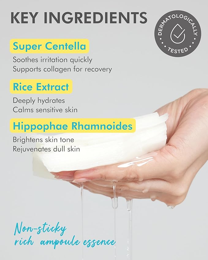 DERMAL Seoul Face Madecassoside 3X Daily Quick Mask 36 Sheet β Korean Skincare Vegan Tencel Facial Masks - Improving Dark Spots, Soften Skin Mask Sheets with Rice, Vitamin C, Panthenol