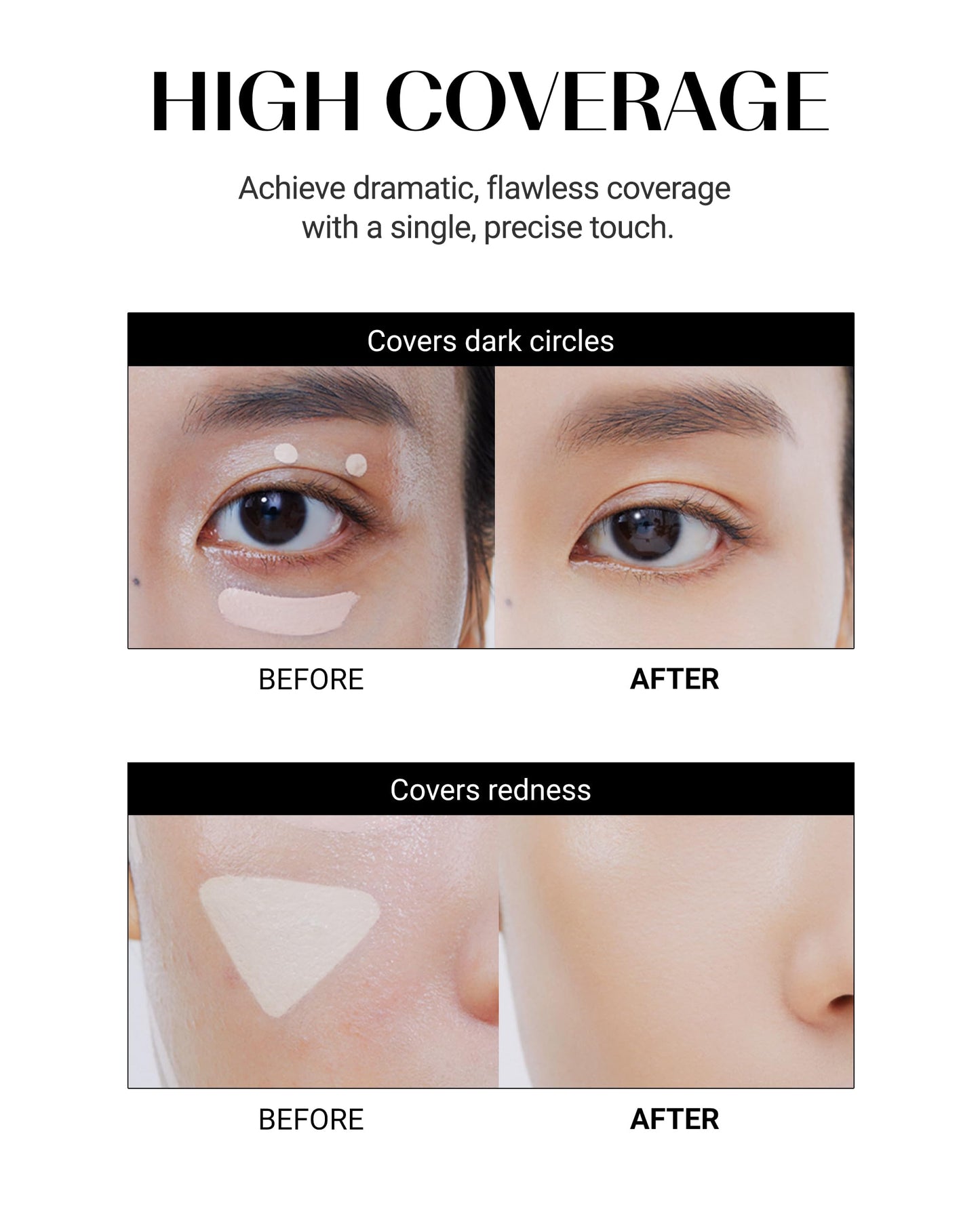 THESAEM Cover Perfection Tip Concealer - Radiant Highlighter, Corrects & Brightens, Discoloration & Dark Circles, Bright Pink, 0.2 fl.oz. (#Brightener)